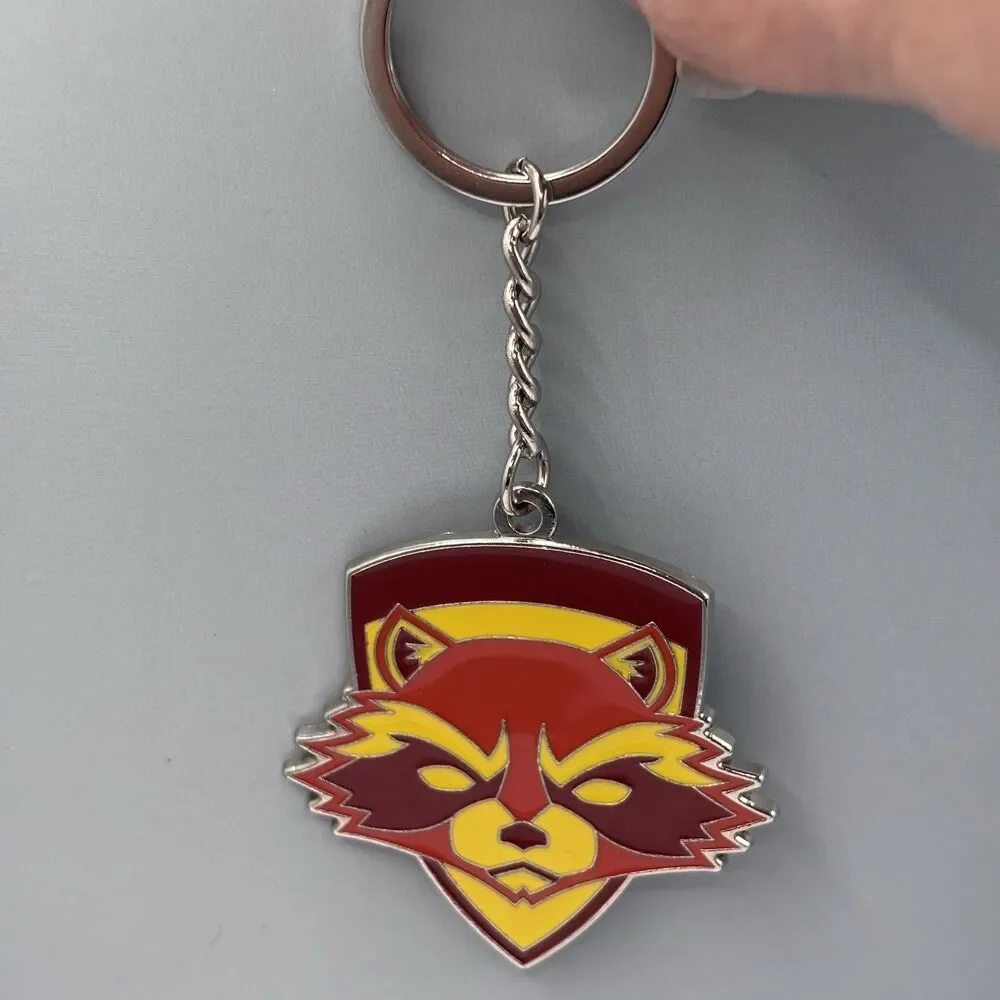 Marvel Rocket Raccoon Metal Enamel Keychain Surreal Entertainment 2018 Collectib
